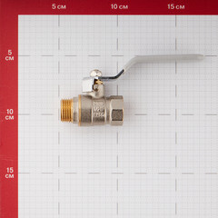 Кран шаровой латунный СТМ 1/2 ВР(г) х 1/2 НР(ш) ручка прямой - фото 5