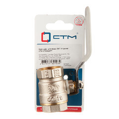 Кран шаровой латунный СТМ 3/4 ВР(г) х 3/4 ВР(г) ручка прямой - фото 4