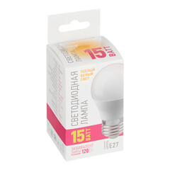 Лампа светодиодная Онлайт E27 2700К 15 Вт 1400 Лм 220-240 В шар G45 матовая - фото 3