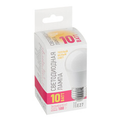 Лампа светодиодная Онлайт E27 2700К 10 Вт 700 Лм 220-240 В шар G45 матовая - фото 3