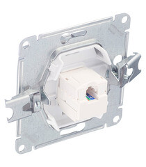 Розетка компьютерная Systeme Electric Glossa встраиваемая алюминий RJ45 (GSL000381К) - фото 3