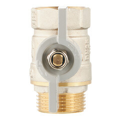 Кран шаровой латунный СТМ 1 ВР(г) х 1 НР(ш) бабочка прямой - фото 3