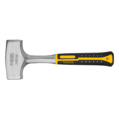 Кувалда кованая цельнометаллическая Denzel 2 кг фибергласовая ручка (11013) - фото 1