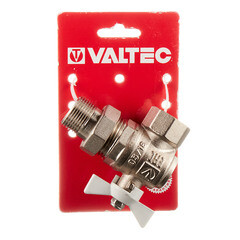 Кран шаровой латунный Valtec Base 3/4 ВР(г) х 3/4 НР(ш) бабочка с полусгоном угловой (VT.228.NW.05) - фото 3