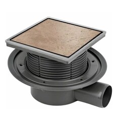 Изображение товара Трап душевой горизонтальный Bettoserb Designer Beauty с комбинированным затвором 150х150 мм d50 мм (13000085B)