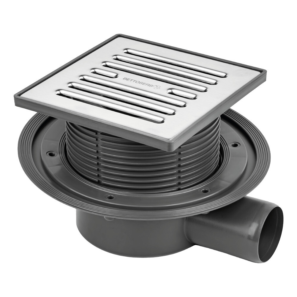 Изображение товара Трап душевой горизонтальный Bettoserb Superior Quadro 150х150 мм с комбинированным затвором