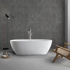 Ванна акриловая Abber 180х81,5 см отдельностоящая с ножками (AB9263-1.8) - фото 4