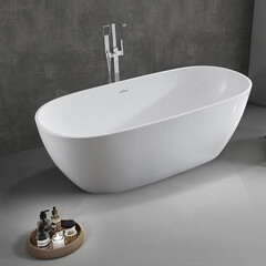 Ванна акриловая Abber 180х81,5 см отдельностоящая с ножками (AB9263-1.8) - фото 3