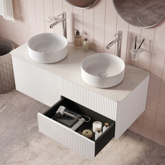 Тумба под раковину со столешницей Iddis Aiger 120 см подвесная белая (AIG12W0i95K) - фото 9