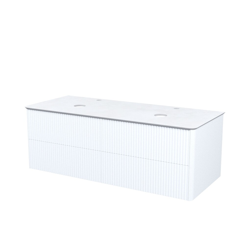Изображение товара Тумба под раковину со столешницей Iddis Aiger 120 см подвесная белая