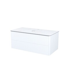 Тумба под раковину со столешницей Iddis Aiger 100 см подвесная белая (AIG10W0i95K) - фото 1