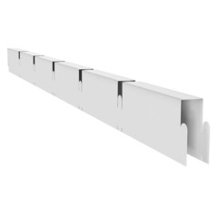 Элемент для потолка грильято GL15 100х100х38х15 мм «мама» 0,6 м белый Grand Line