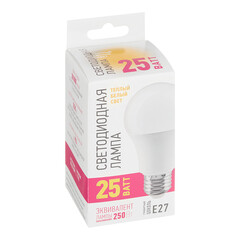 Лампа светодиодная Онлайт E27 2700К 25 Вт 2100 Лм 220-240 В груша A60 матовая - фото 3