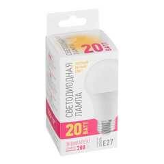 Лампа светодиодная Онлайт E27 2700К 20 Вт 1800 Лм 220-240 В груша A60 матовая - фото 3
