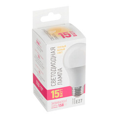 Лампа светодиодная Онлайт E27 2700К 15 Вт 1350 Лм 220-240 В груша A60 матовая - фото 3