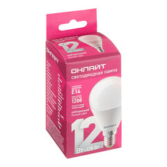 Лампа светодиодная Онлайт E14 4000К 12 Вт 860 Лм 220-240 В шар матовая - фото 3