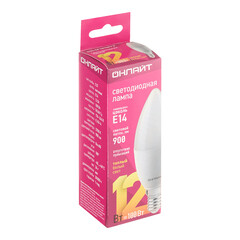 Лампа светодиодная Онлайт E14 2700К 12 Вт 900 Лм 220-240 В свеча матовая - фото 3