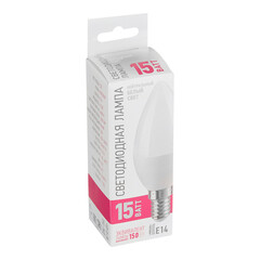 Лампа светодиодная Онлайт E14 4000К 15 Вт 1400 Лм 220-240 В свеча матовая - фото 3