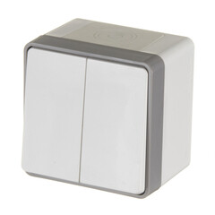 Выключатель Werkel Gallant двухклавишный накладной белый (a051576) - фото 5