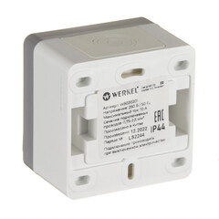 Выключатель Werkel Gallant двухклавишный накладной белый (a051576) - фото 3