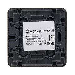 Розетка телевизионная Werkel Gallant накладная черная (a050969) - фото 4