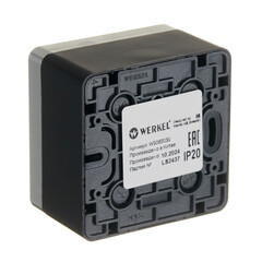 Розетка телевизионная Werkel Gallant накладная черная (a050969) - фото 3