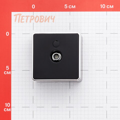 Розетка телевизионная Werkel Gallant накладная черная (a050969) - фото 2