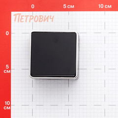 Выключатель Werkel Gallant одноклавишный накладной черный/хром (a050971) - фото 2