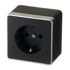 Розетка Werkel Gallant накладная черная (a050973) - фото 5