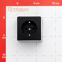 Розетка Werkel Gallant накладная черная (a050973) - фото 2