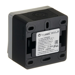 Выключатель Werkel Gallant двухклавишный накладной черный/хром (a050976) - фото 2