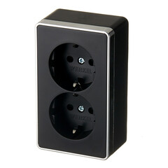 Розетка Werkel Gallant накладная черная (a050977) - фото 5