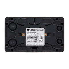 Розетка Werkel Gallant накладная черная (a050977) - фото 4