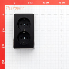 Розетка Werkel Gallant накладная черная (a050977) - фото 2