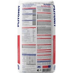 Клей для плитки/ керамогранита/ камня Plitonit Plitofix Gel серый класс C1 TE 20 кг - фото 2