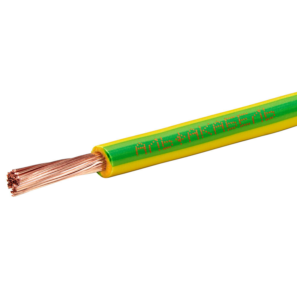 Провод Альфакабель ПуГВнг(А)-LS 1х2,5 желто-зеленый барабан