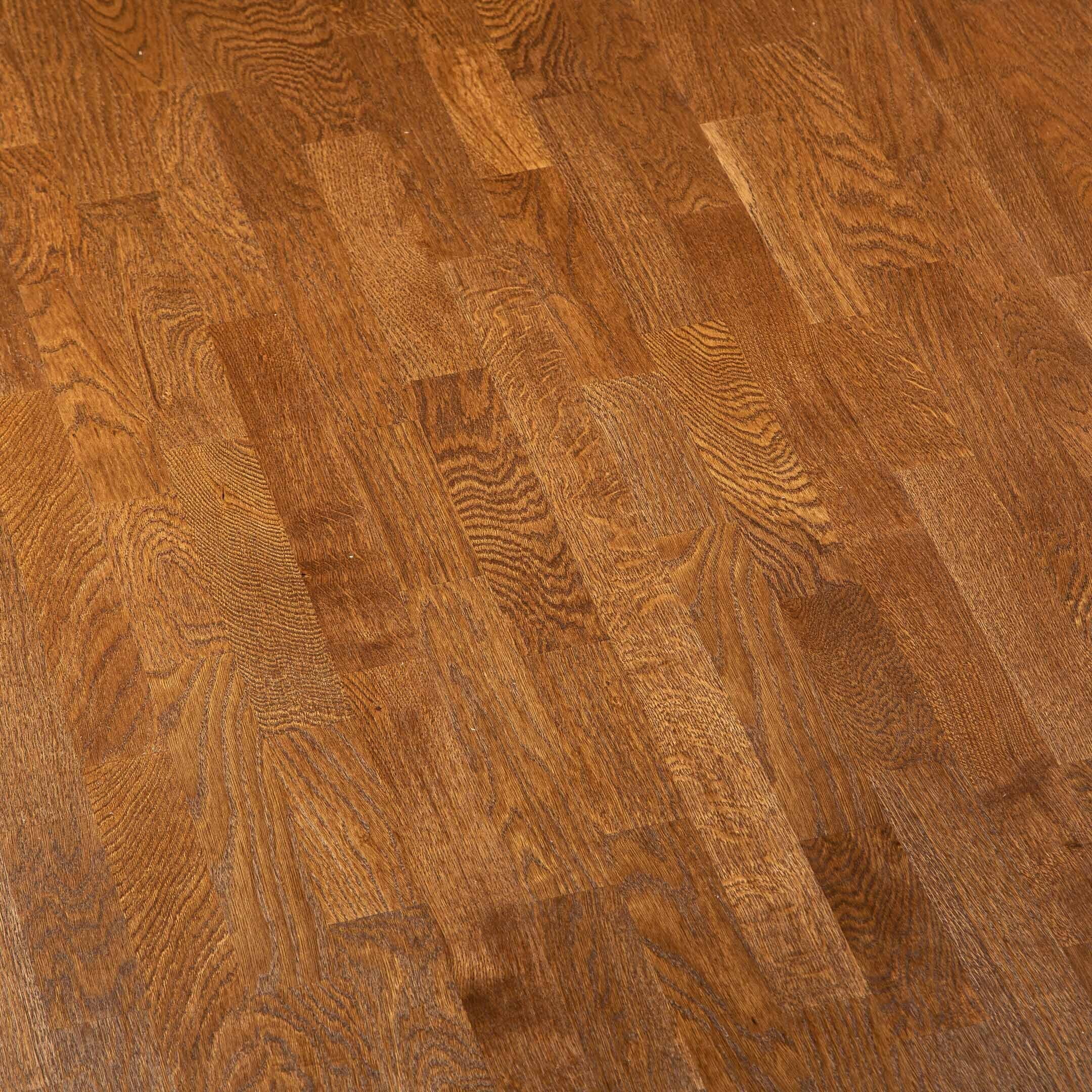 Изображение товара Паркетная доска Tarkett Salsa дуб шоколад 14 мм трехполосная брашированная 2,658 кв.м