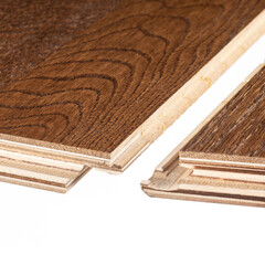 Паркетная доска Tarkett Salsa дуб шоколад 2,658 кв.м 14 мм трехполосная брашированная - фото 4