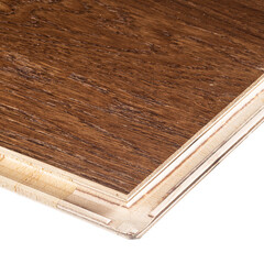 Паркетная доска Tarkett Salsa дуб шоколад 2,658 кв.м 14 мм трехполосная брашированная - фото 3