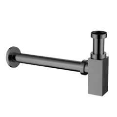 Сифон для раковины Abber 1 1/4х32 мм без выпуска с соединением 32 мм никель (AF0031NG) - фото 1