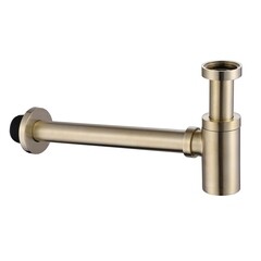 Сифон для раковины Abber 1 1/4х32 мм без выпуска с соединением 32 мм золото матовое (AF0030G) - фото 1