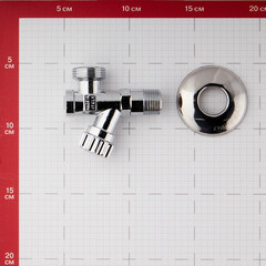 Вентиль Valtec 1/2 НР(ш) х 3/4 НР(ш) для подключения с/т приборов угловой с фильтром (VT.282.GBC.0405) - фото 3