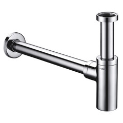 Сифон для раковины WasserKraft 1 1/4х32 мм без выпуска с соединением 32 мм хром (A070) - фото 1