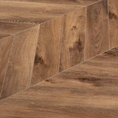 Плитка кварцвиниловая Norland Chevron Дуб насыщенный замковая 1,6764 кв.м 5 мм с микрофаской художественная - фото 1