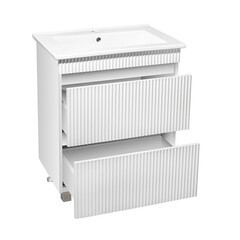 Тумба под раковину Модена 65 80 см напольная белая (00-00001452) - фото 5