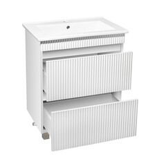 Тумба под раковину Модена 75 80 см напольная белая (00-00001453) - фото 5