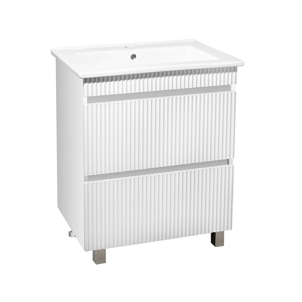 

Тумба под раковину Модена 75 80 см напольная белая (00-00001453)