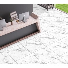 Керамогранит NT Ceramic Marmo белый 600x600x9 мм (4 шт.=1,44 кв.м) - фото 3