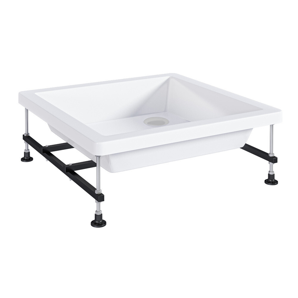 

Каркас для стального поддона металл 90х90х6,5 см квадрат (03стп90), Черный