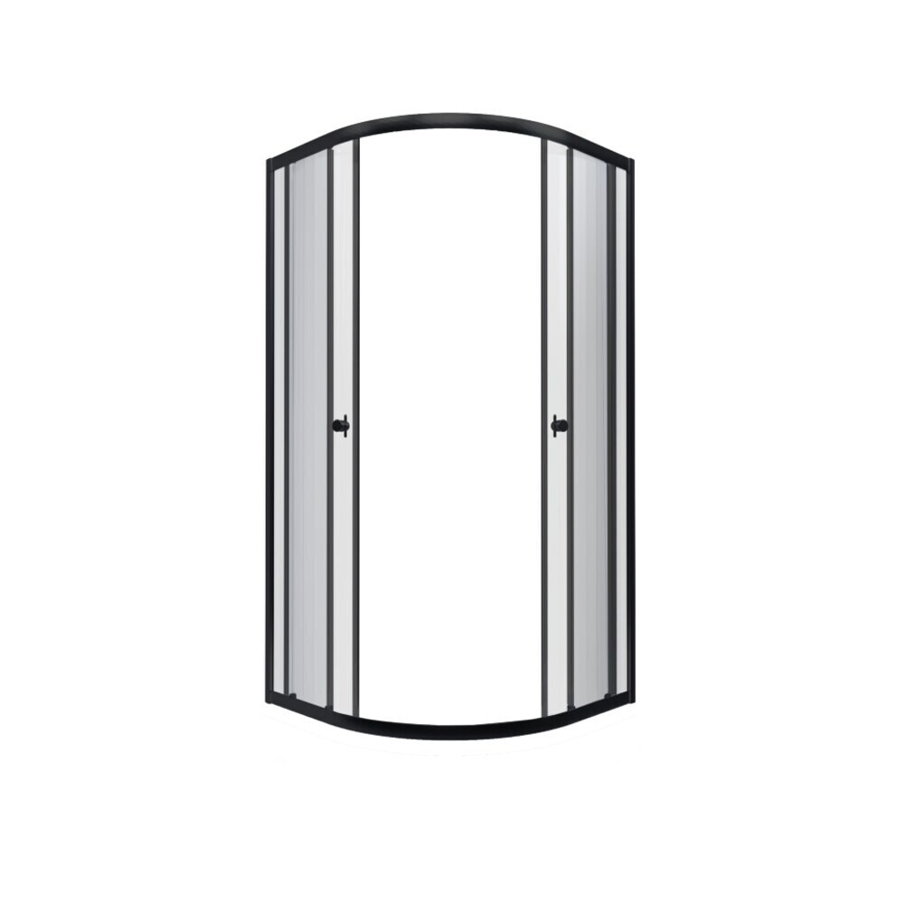 

Душевой уголок Triton Альфа-Блэк черный 90х90х185 см четверть круга стекло прозрачное 4 мм (Щ0000054224)